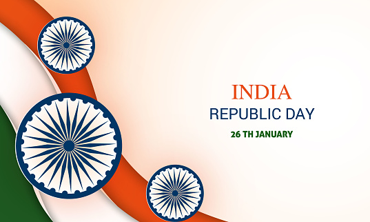 Happy Republic Day of India stock illustration