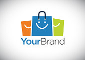 istock Happy Shop Logo template 1126906964