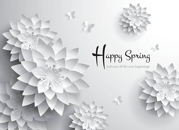 Happy Spring. Welcome all the new beginnings. vector art illustration
