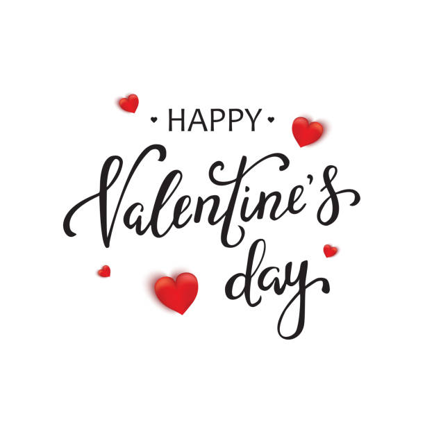 Royalty Free Happy Valentines Day Text Clip Art, Vector ...