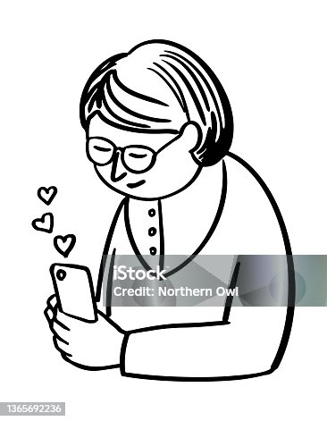 istock Happy woman with a phone 1365692236