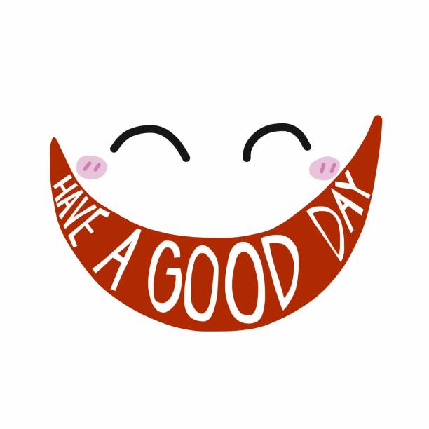 stockillustraties, clipart, cartoons en iconen met hebben een goede dag glimlachen gezicht vectorillustratie - happy friday emoticon