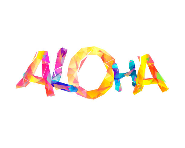Hawaii Rainbow イラスト素材 Hawaii Beach サーフィン Shell Istock