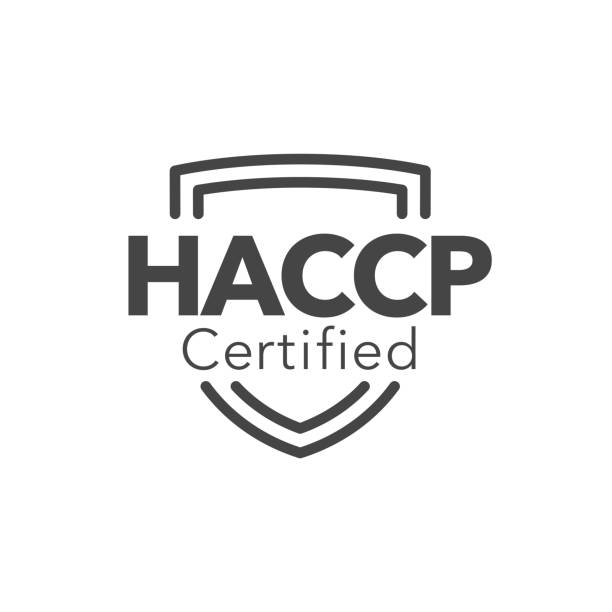 ilustrações de stock, clip art, desenhos animados e ícones de haccp : hazard analysis critical control points icon with award or checkmark - haccp