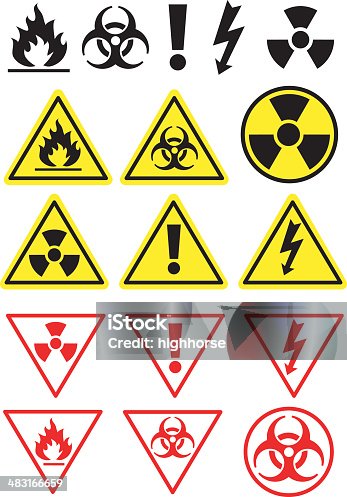 istock Hazard Icons and Symbols 483166659