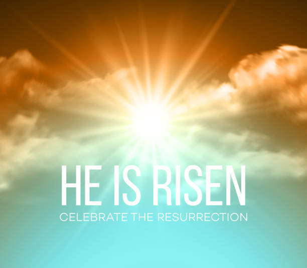 He is risen. Easter background. Vector illustration  good friday stock illustrations