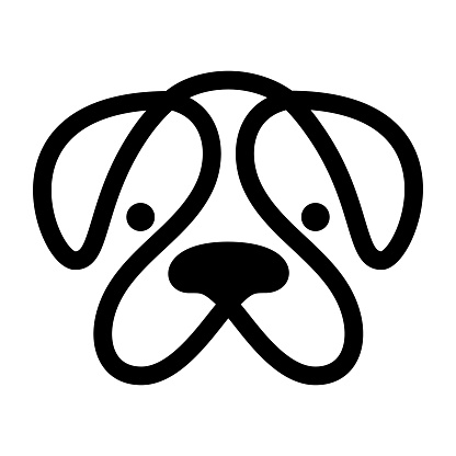 Head Of Dog Vector Icon Stock Illustration - Download Image Now - iStock