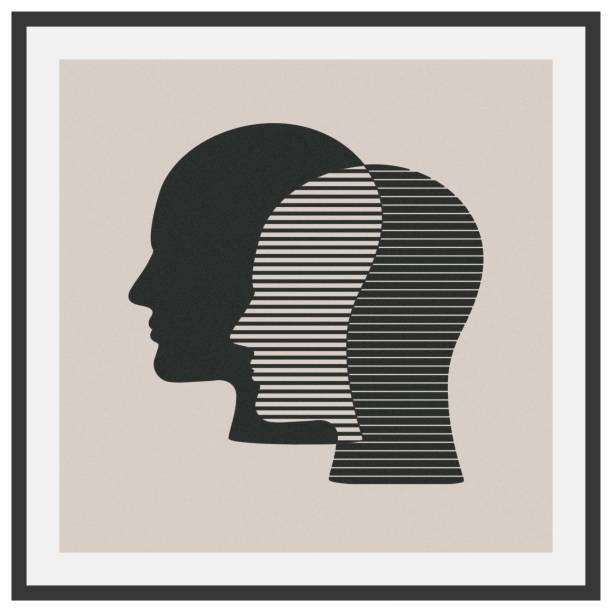 head of emotions concept vector art illustration