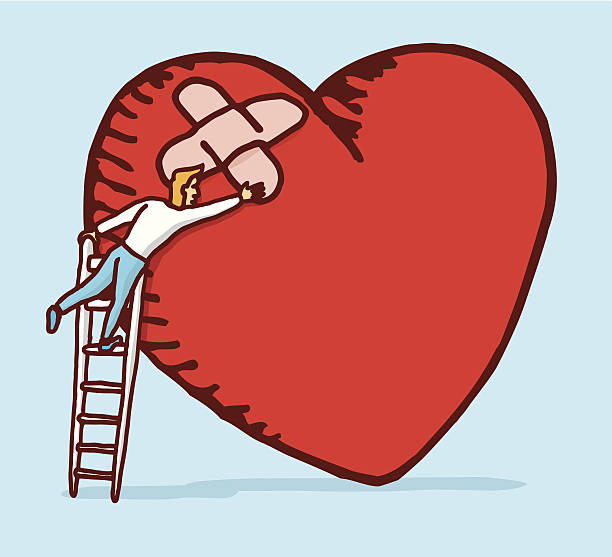 Wounded Heart Illustrations, Royalty-Free Vector Graphics & Clip Art - iStock