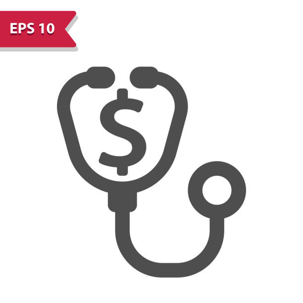醫療保健成本圖示 - 聽診器 幅插畫檔、美工圖案、卡通及圖標