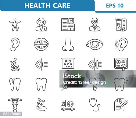 istock Healthcare, Health Care, Medical, Hospital Icons 1352476064