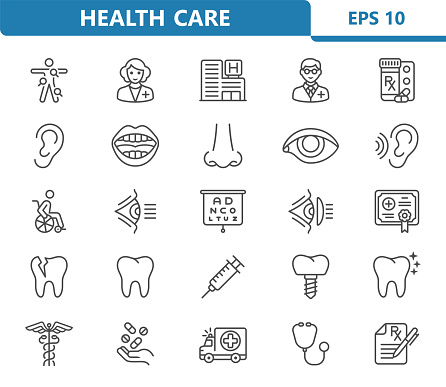 Healthcare, Health Care, Medical, Hospital Icons
