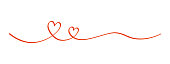 istock Heart and love swirl divider 1341596989
