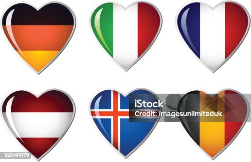 istock Heart Flag collection 165499179