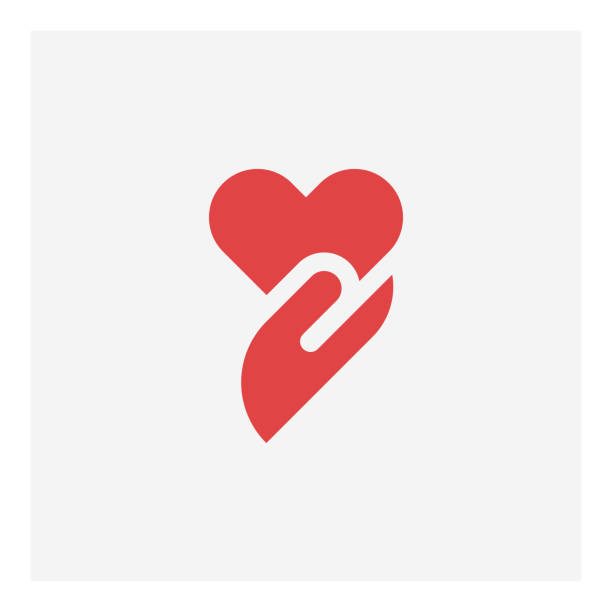 Heart in hand icon,vector illustration.
EPS 10.
