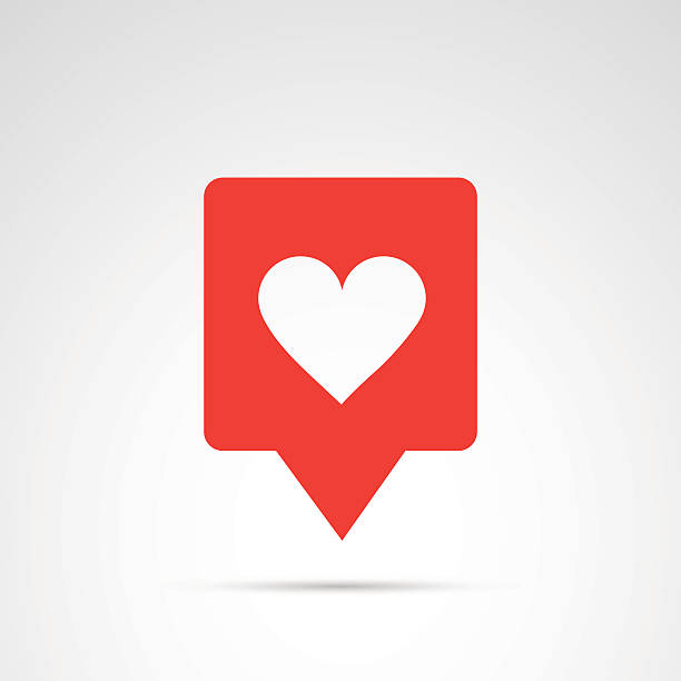 ilustraciones, imágenes clip art, dibujos animados e iconos de stock de corazón, como el botón de medios sociales. - social media icons