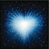 istock Heart Shape in Bright Blue Light 455588661