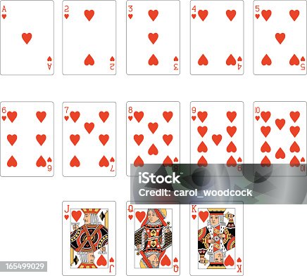 istock Heart Suit Two Playing Cards 165499029
