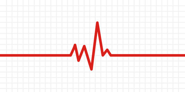 heartbeat graph puls vektor vorlage. - pulslinie stock-grafiken, -clipart, -cartoons und -symbole