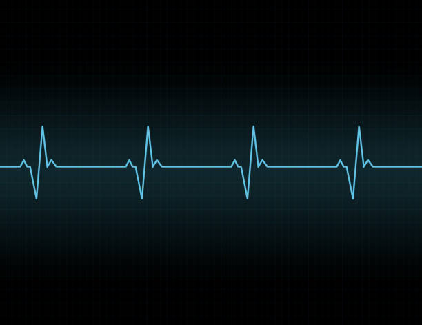 Heartbeat line background icon. Heartbeat line background icon. Medical illustration. Vector electrocardiography stock illustrations