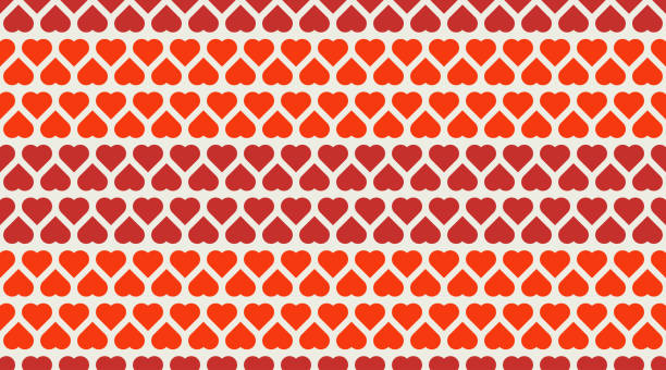 Hearts vector seamless pattern for shirt, panties, tank top or swimsuit, underwear, bedding pillow. Red love background. Wedding textile. Fashion design for Valentines day Hearts vector seamless pattern for shirt, panties, tank top or swimsuit, underwear, bedding pillow. Red love background. Wedding textile. Fashion design for Valentines day decorative art stock illustrations