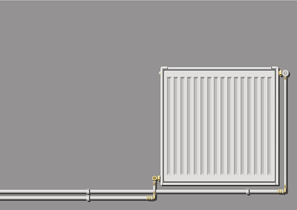 Heating radiator vector art illustration