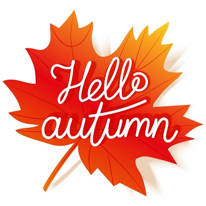 Hello Autumn lettering