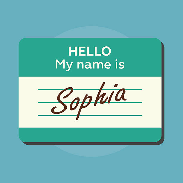 best hello my name is illustrations royaltyfree vector