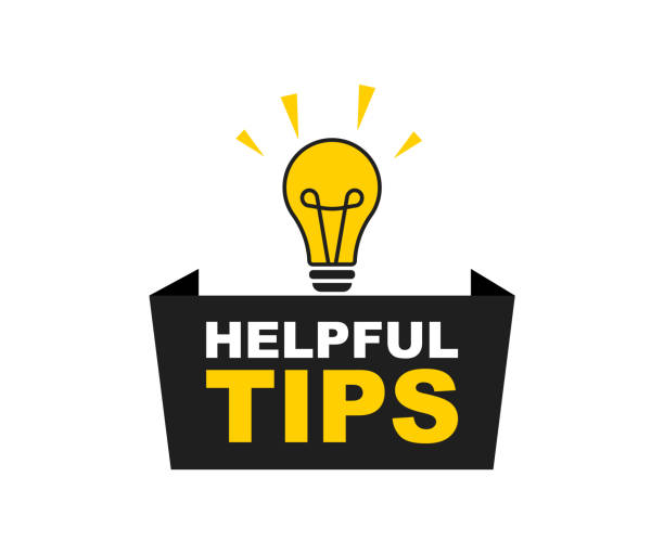 stockillustraties, clipart, cartoons en iconen met helpful tips logo with light bulb. helpful tips badge. quick tips, top tricks, tooltip, advice and idea for business and advertising. vector illustration. - tips and tricks