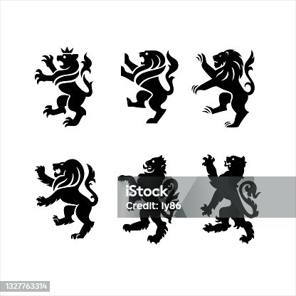 istock Heraldry lions 1327763314