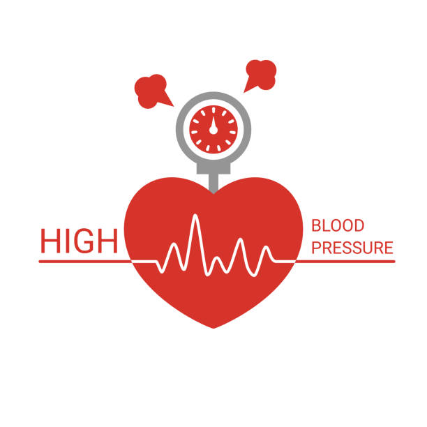 ilustrações, clipart, desenhos animados e ícones de ícone de hipertensão arterial - hipertensão