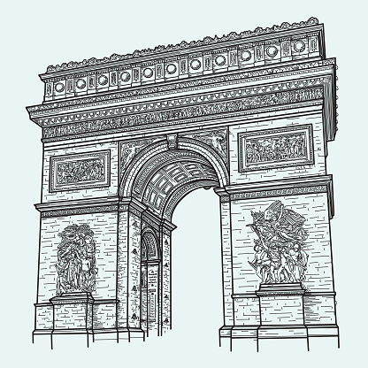 High Detail Arc de Triomphe, Paris