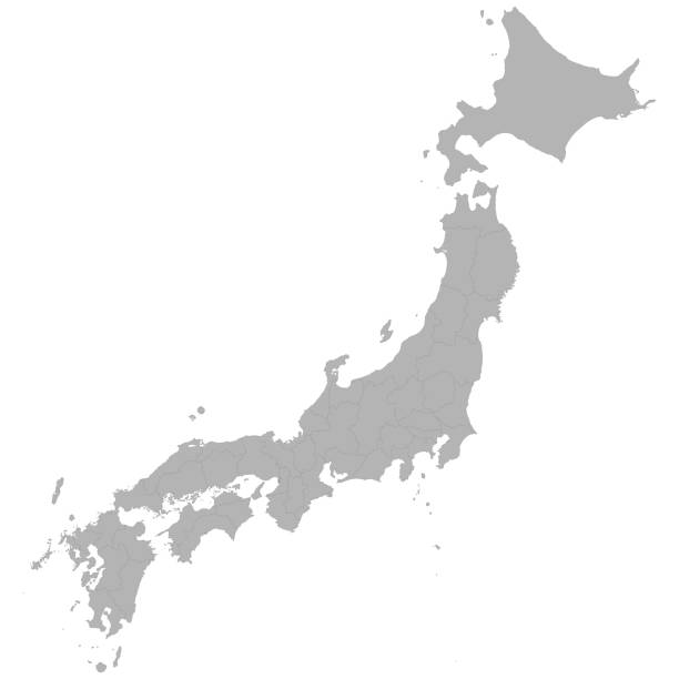 高品質の地図 - 日本地図点のイラスト素材／クリップアート素材／マンガ素材／アイコン素材