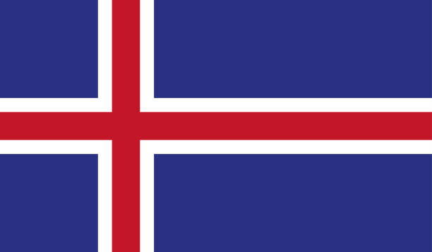 stockillustraties, clipart, cartoons en iconen met hoogst gedetailleerde vlag van ijsland - de hoge detail van de vlag van ijsland - nationale vlag ijsland - vector van de vlag van ijsland, eps, vector - ijslandse paarden