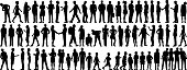 istock Highly Detailed People Silhouettes 1139860795
