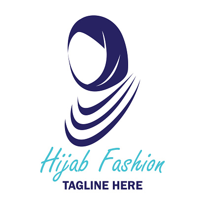 Hijab Icon With Text Space For Your Slogan Tag Line Vector Illustration ...