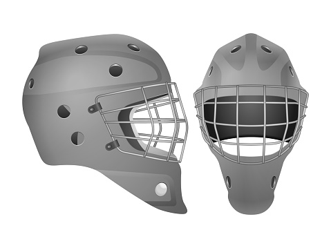 Hockey Helmet #1 Helmet Mask Stick Mask Pads Stadium Arena Ice Team Game League School Sports Logo .SVG .EPS .PNG Vector Cricut Cut Cutting