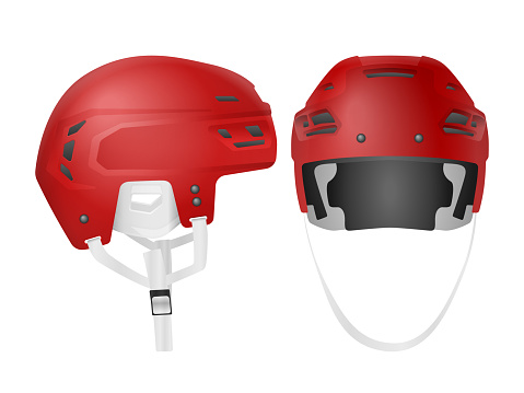 Hockey helmet set