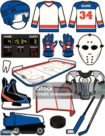 istock Hockey Items 455423851