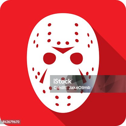 istock Hockey Mask Icon Silhouette 842679670
