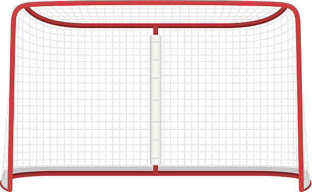 hockey net - hockey goal stock illustrations.
