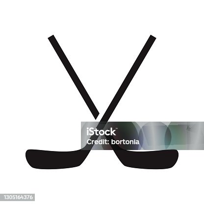 istock Hockey Sports Glyph Icon 1305164376