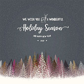 Holiday background, layered illustration, global colors used.