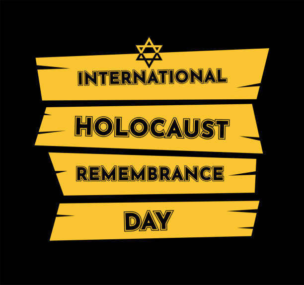 Holocaust Remembrance Day background with Star of David. Vector Holocaust Remembrance Day background with Star of David. Vector illustration. EPS10 memorial day background stock illustrations