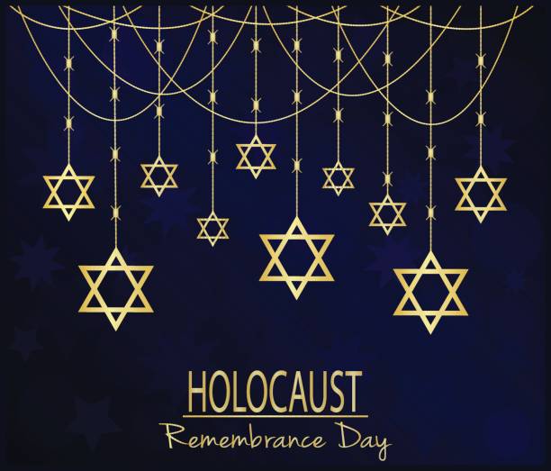 ilustraciones, imágenes clip art, dibujos animados e iconos de stock de holocausto - holocaust remembrance day