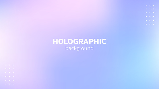 Modern holographic background. Abstract gradient background.