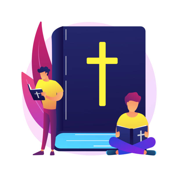 ilustrações de stock, clip art, desenhos animados e ícones de holy bible abstract concept vector illustration. - bíblia