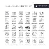 29 Home Based Business  Icons - Editable Stroke - Easy to edit and customize - You can easily customize the stroke with