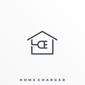 Home Charger Illustration Vector Template. Suitable for Creative Industry, Multimedia, entertainment, Educations, Shop, and any related business.