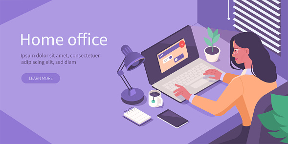 home office isometric